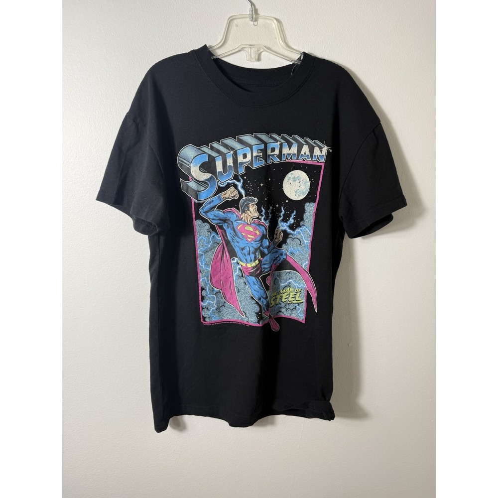 VINTAGE STYLE SUPERMAN‎ Dc Comics Man Of Steel T-Shirt Medium
